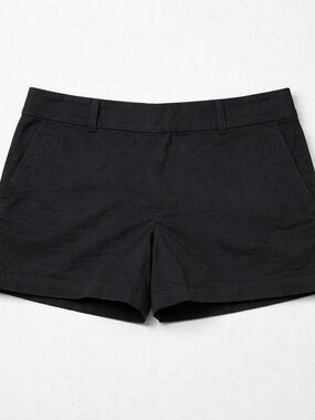 LOFT Black Classic Chino Shorts
